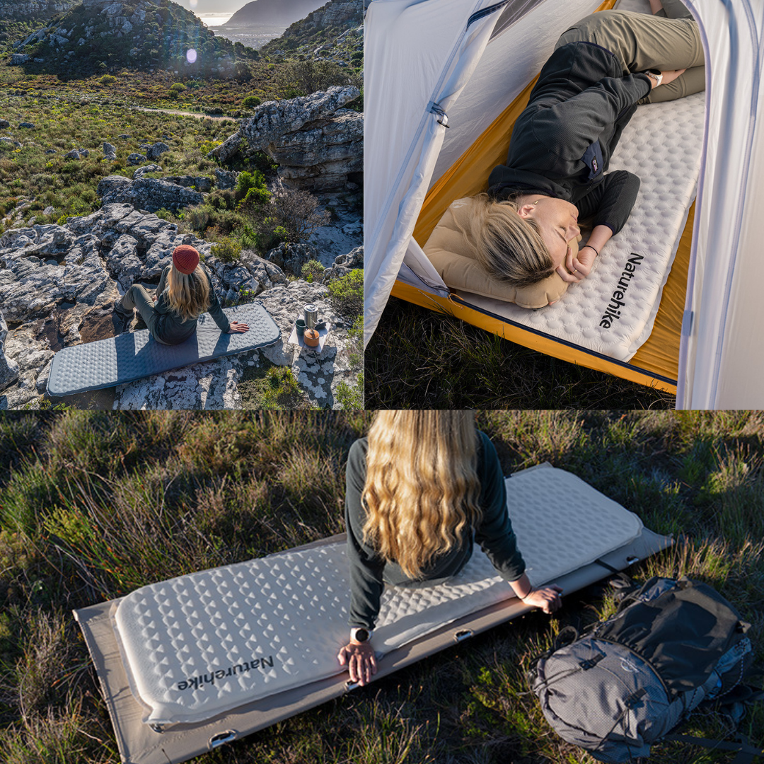 Naturehike Sleeping Pad Inflatable Yugu R Value 2.1 R2.1 CNK2300DZ013 Matras Tidur Camping Hiking Ultralight R-Value 2.1