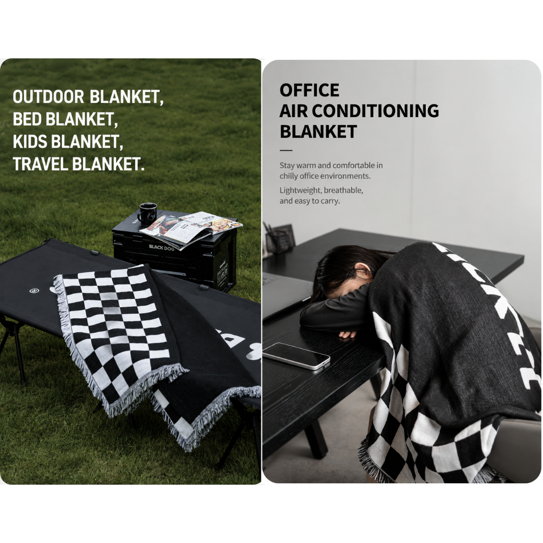 Blackdog Selimut Premium Piknik CBD2550WS073 Travel Picnic Blanket Knitted