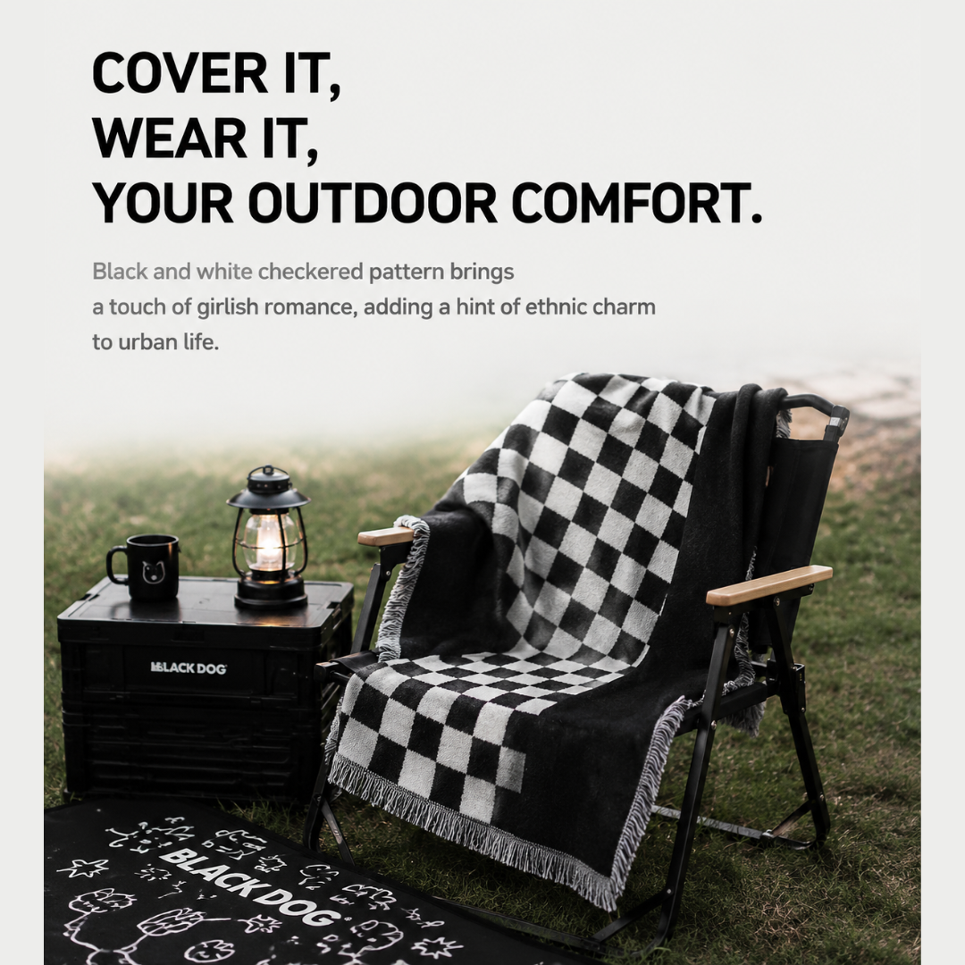 Blackdog Selimut Premium Piknik CBD2550WS073 Travel Picnic Blanket Knitted