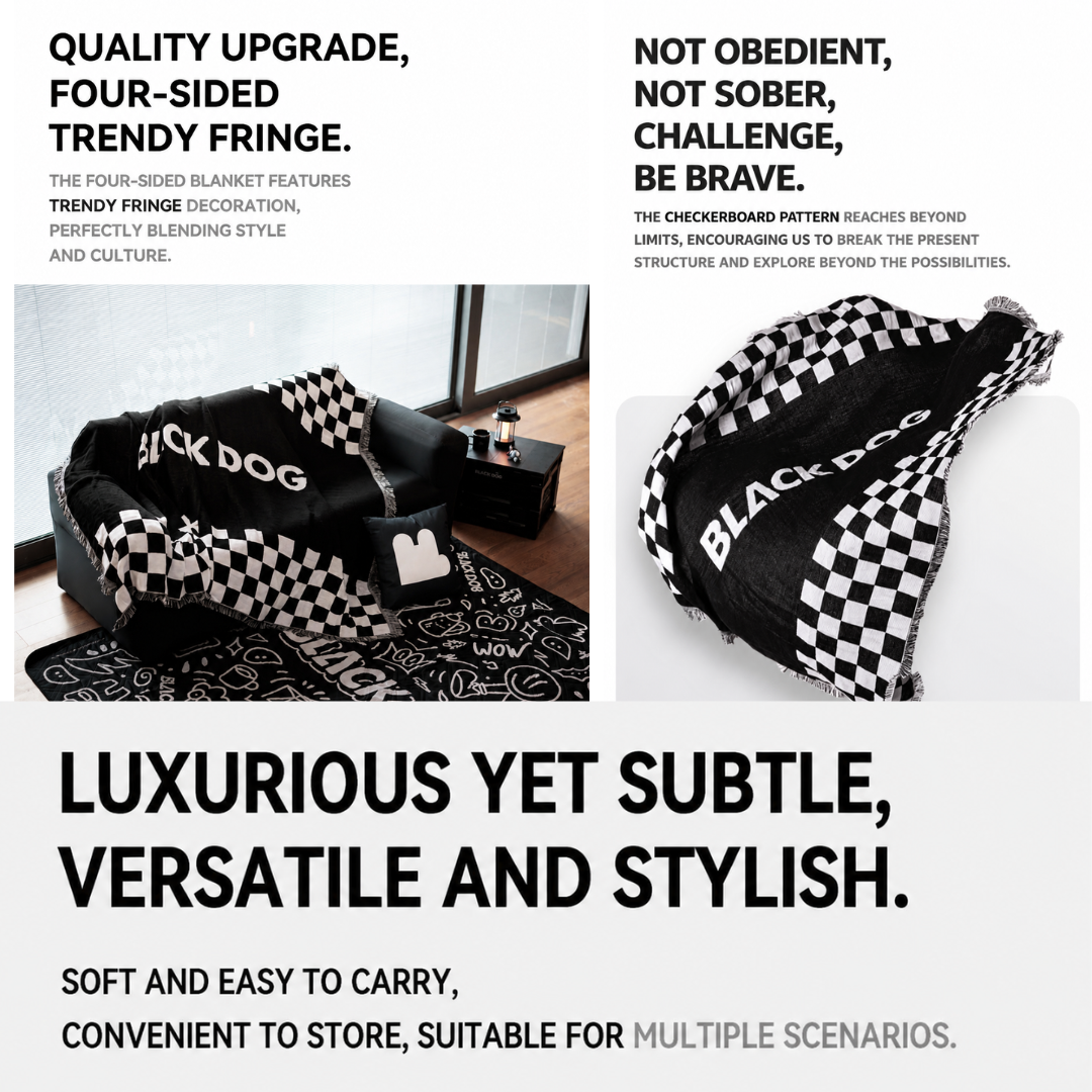 Blackdog Selimut Premium Piknik CBD2550WS073 Travel Picnic Blanket Knitted
