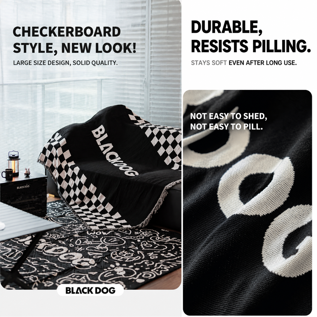 Blackdog Selimut Premium Piknik CBD2550WS073 Travel Picnic Blanket Knitted