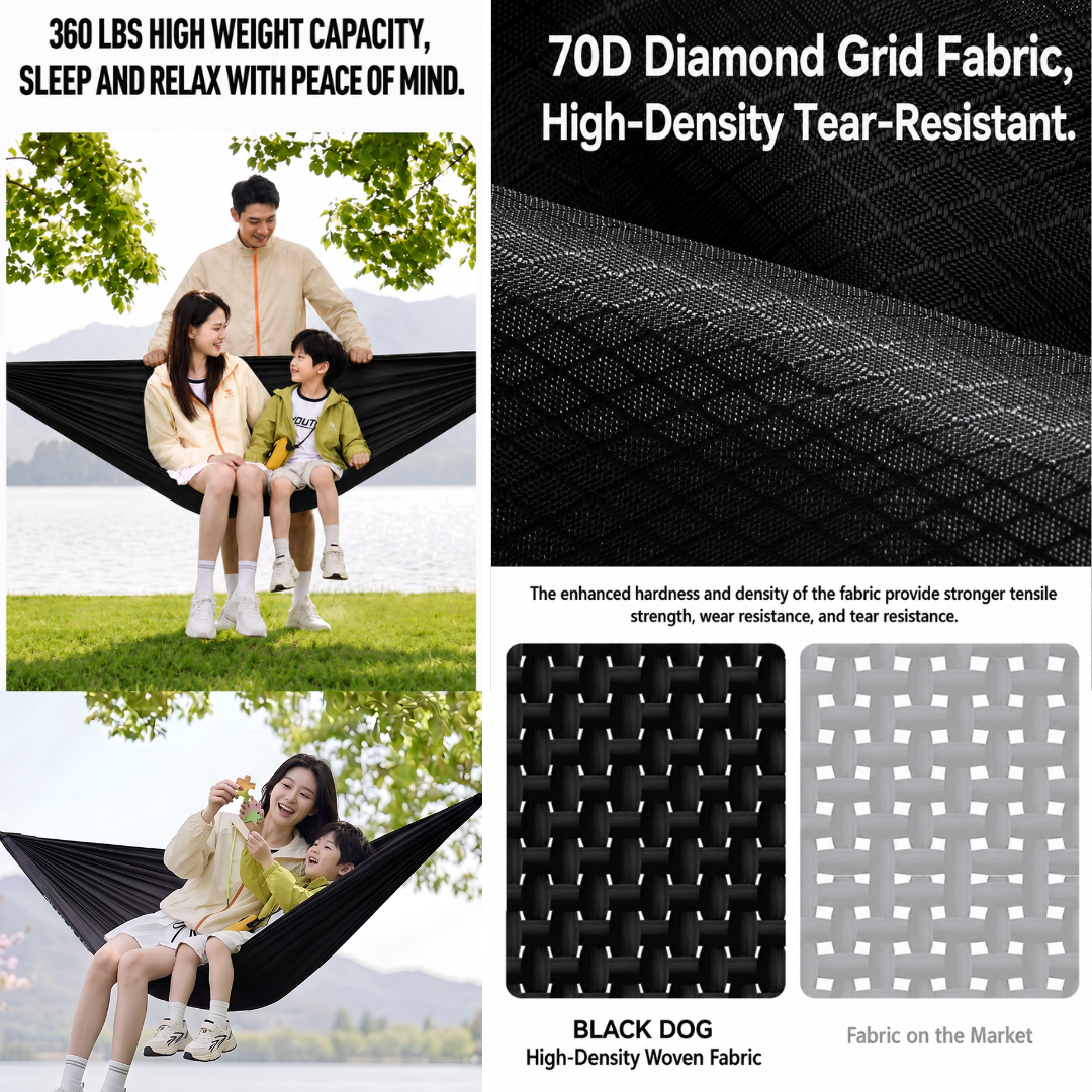 Blackdog Tempat Tidur Gantung Hammock Camping CBD2550WS071 Hammock Travel Outdoor Ultralight Anti Sobek