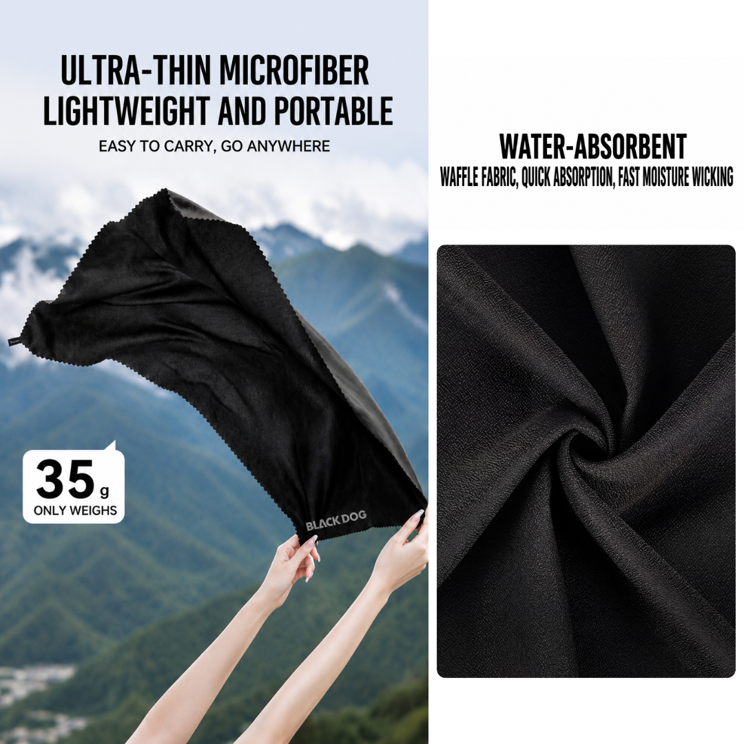 Blackdog Handuk Olahraga Mikrofiber CBD2650SP010 Towel Quick Dry Microfiber Sport Camping Gym Travel Outdoor