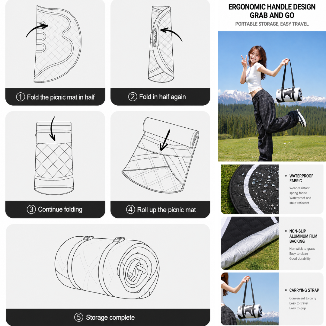 Blackdog Alas Matras Piknik CBD2650WS020 Camping Mat Outdoor Picnic Mattras Home Aesthetic