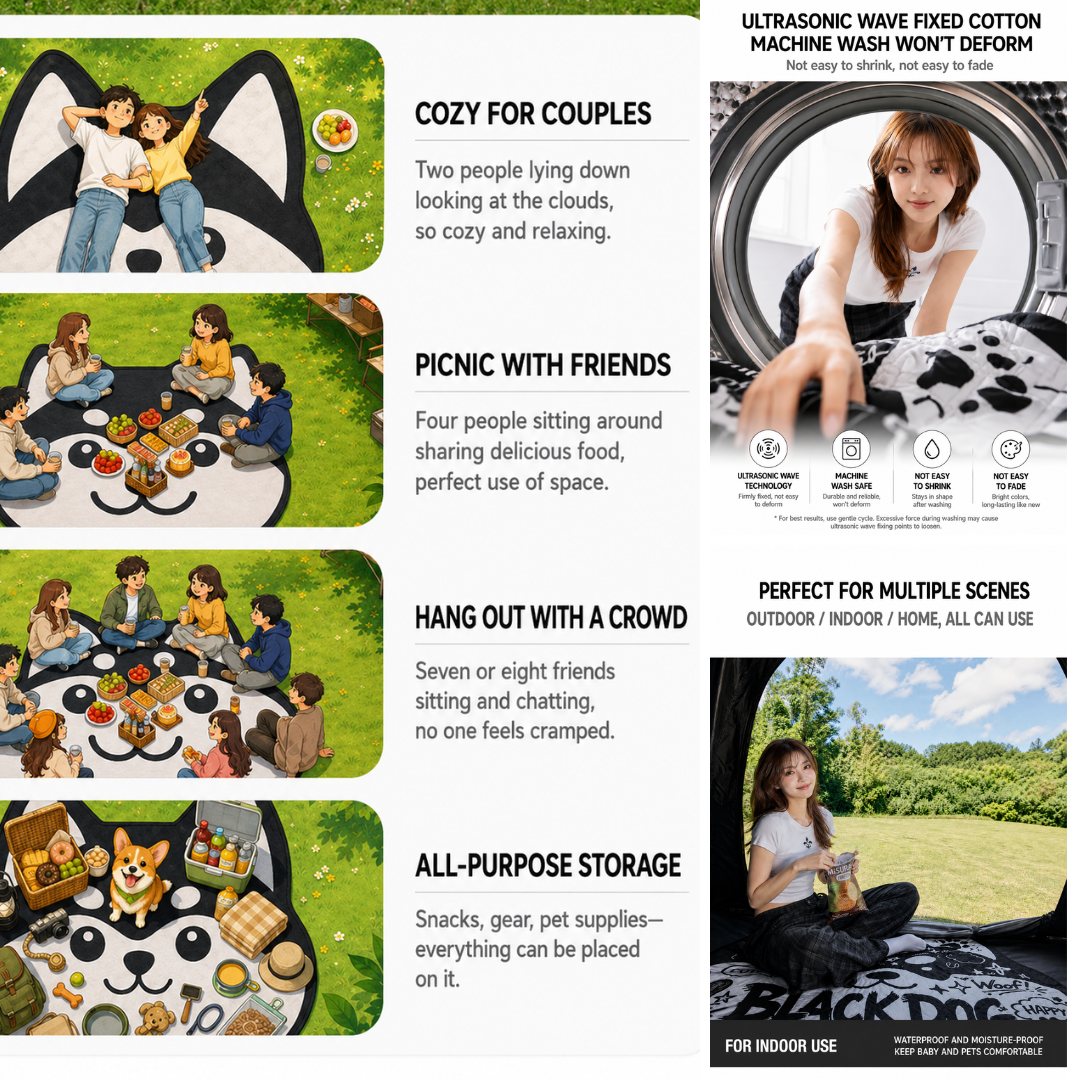 Blackdog Alas Matras Piknik CBD2650WS020 Camping Mat Outdoor Picnic Mattras Home Aesthetic