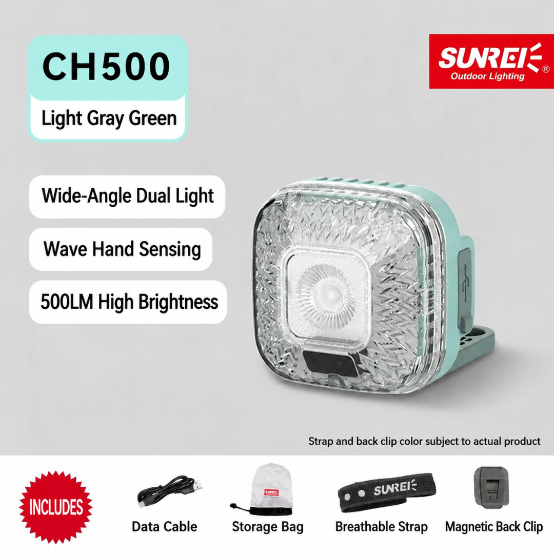 Sunrei Lampu Mini C600 Emergency Light Multifungsi Kerja Mekanik Camping Headlamp Gantung Magnet
