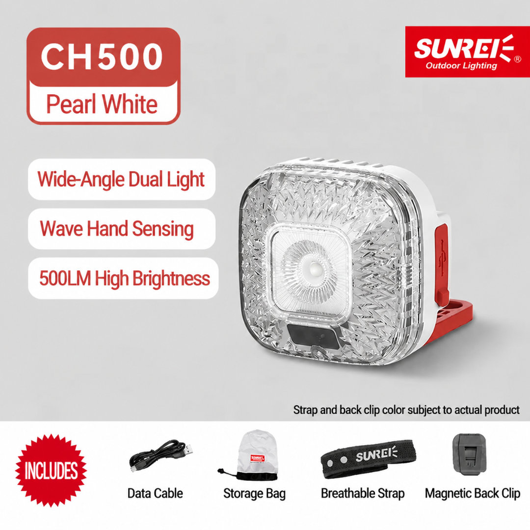 Sunrei Lampu Mini C600 Emergency Light Multifungsi Kerja Mekanik Camping Headlamp Gantung Magnet