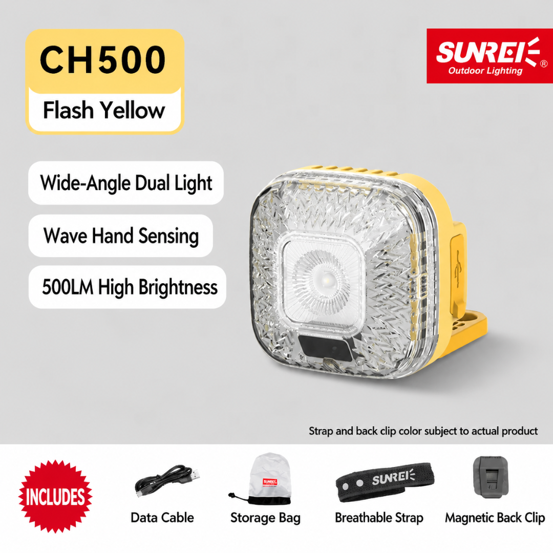 Sunrei Lampu Mini C600 Emergency Light Multifungsi Kerja Mekanik Camping Headlamp Gantung Magnet
