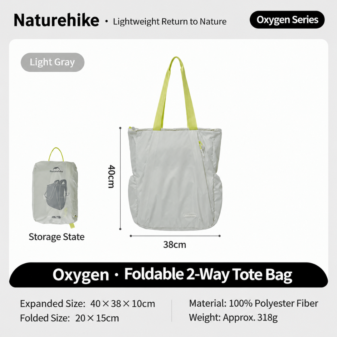 Naturehike Tas Ransel Tas Bahu Lipat Multifungsi CNK2450XB025 Foldable Tote Bag Backpack Travel Laptop Waterproof