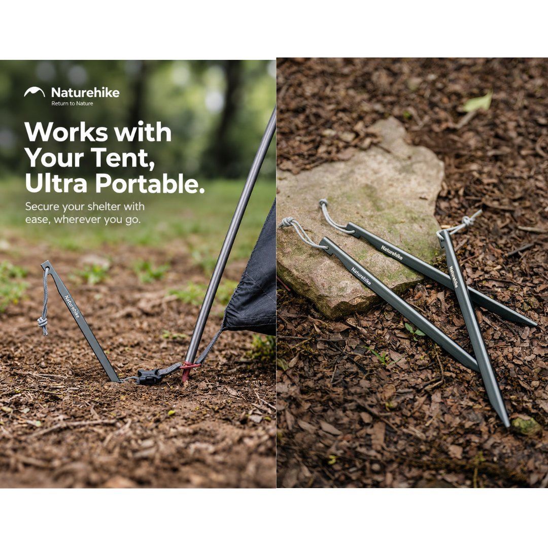 Naturehike Pasak Tenda Aluminium CNK2650PJ014 Tent Peg Camping Hiking Outdoor Ultralight