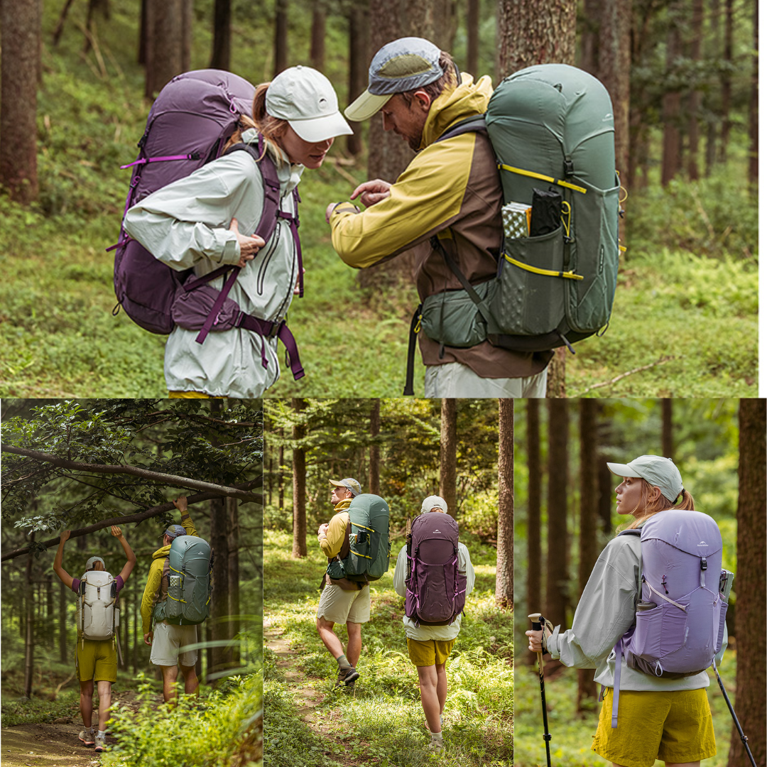 Naturehike Tas Gunung Carrier Ringan Seek Wind Lite 25+5L 45+5L CNK2652001011 Ultralight Backpack Ransel Hiking Daypack Travel Outdoor