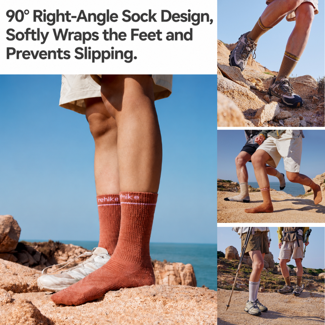 Naturehike Kaus Kaki Hiking Wool CNK2646402011 Crew Sock Hiking Anti Odor Kaos Kaki Anti Bau