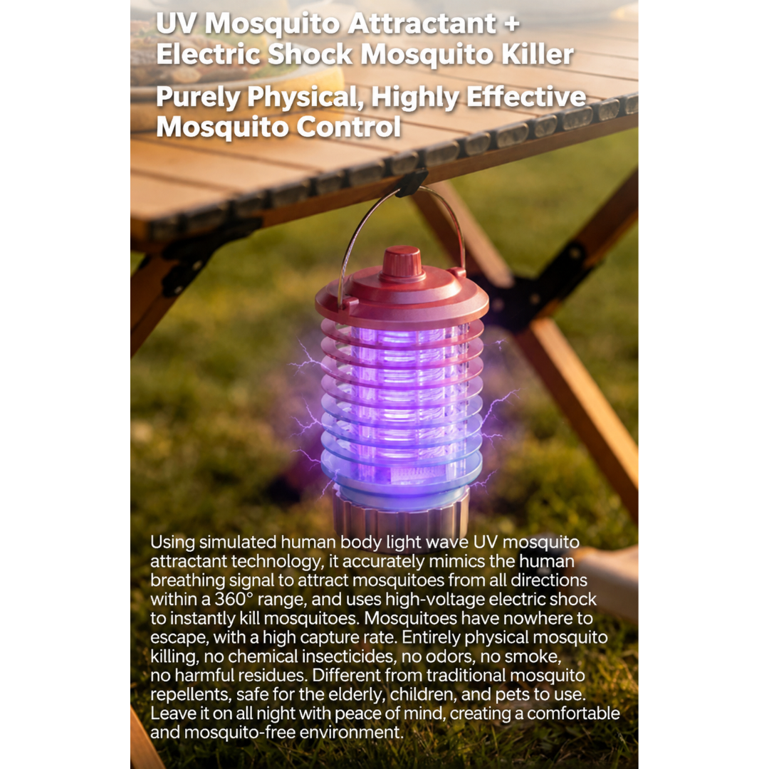 Sunrei Lampu Nyamuk Elektrik SOF006 Mosquito Killer Camping Lamp Portable Outdoor