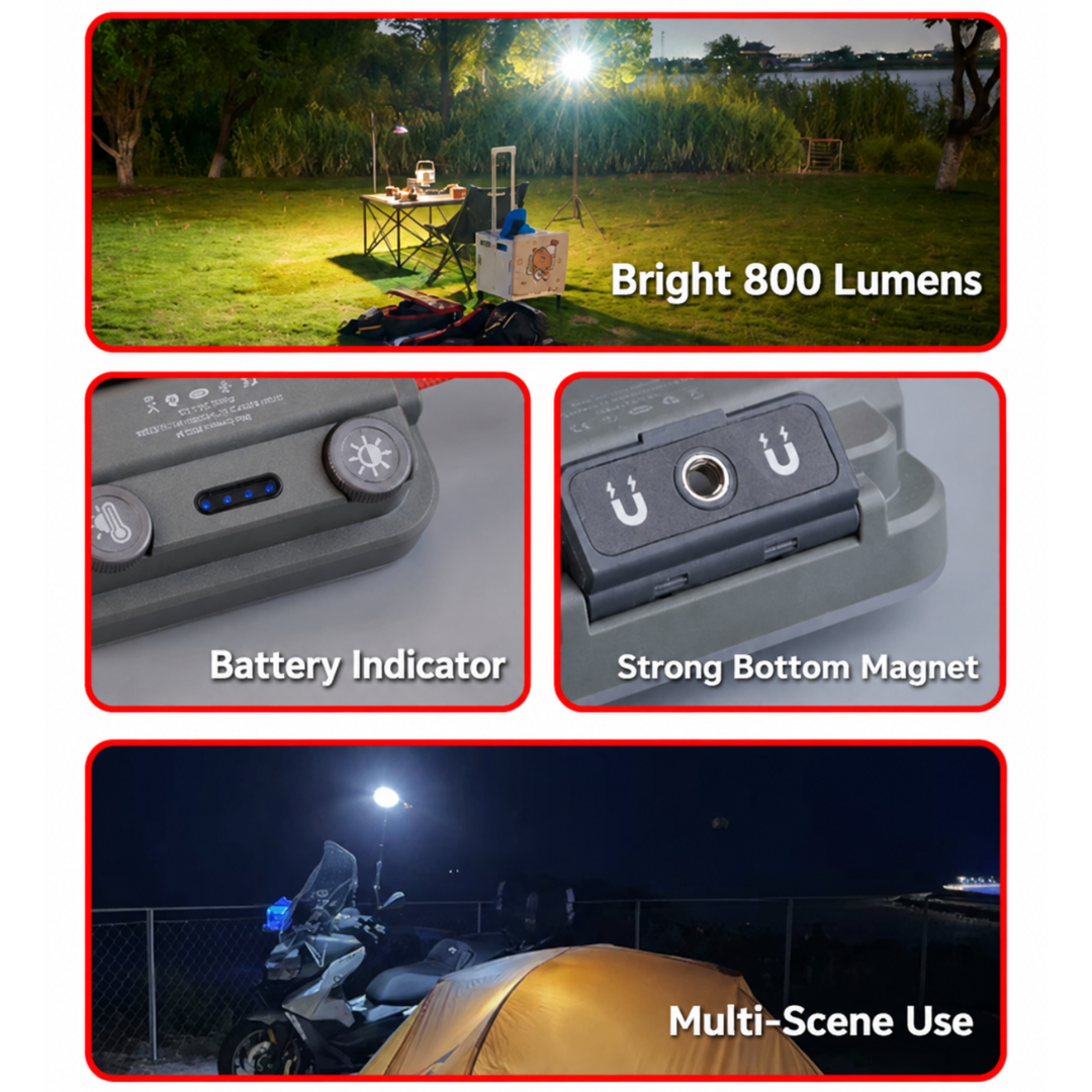 Sunrei Lampu Camping LED Outdoor C800 Camping Lamp Rechargeable Emergency Lamp IPX6 Waterproof