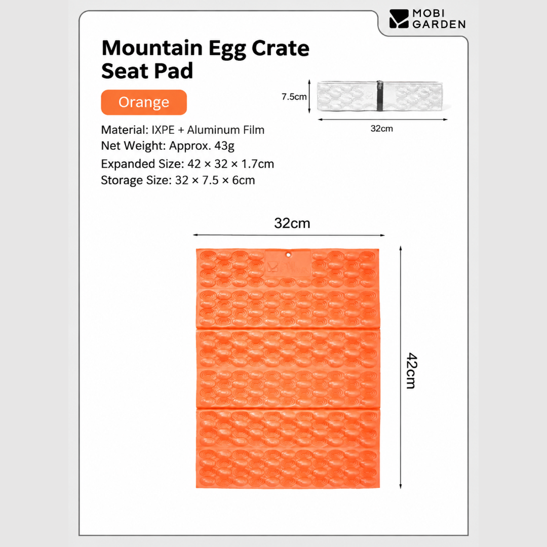 Mobi Garden Alas Duduk IXPE NX26663009 Egg Crate Seat Pad Camping