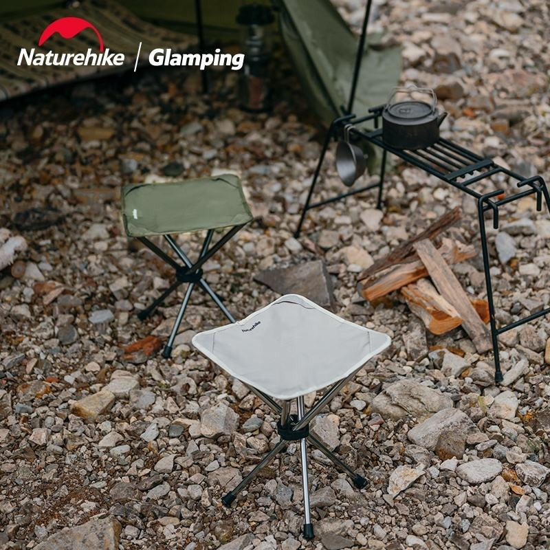 KURSI LIPAT CAMPING KECIL NATUREHIKE CNH22JU056 TELESCOPIC FOLDING CHAIR STOOL