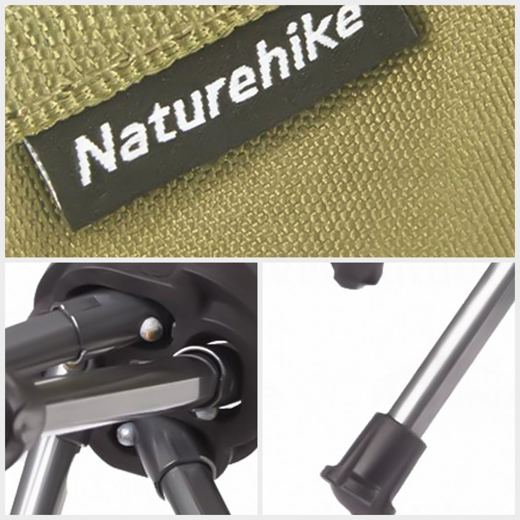 KURSI LIPAT CAMPING KECIL NATUREHIKE CNH22JU056 TELESCOPIC FOLDING CHAIR STOOL