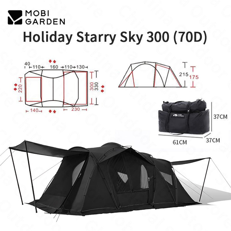 Tenda Glamping Premium Mobi Garden Holiday Stars 300 NX22661011 Camping Tent