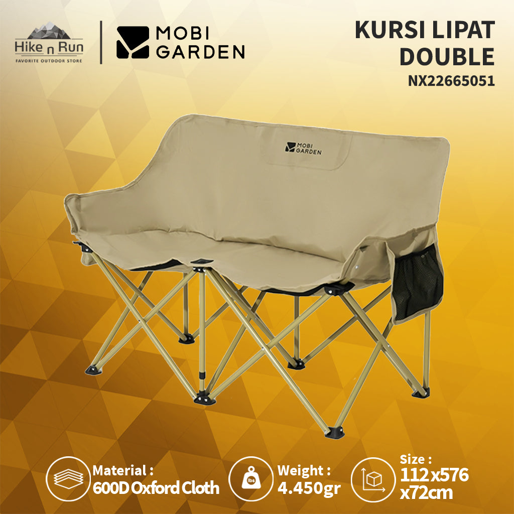 Mobi Garden Kursi Camping Lipat Double NX22665051 Double Moon Chair