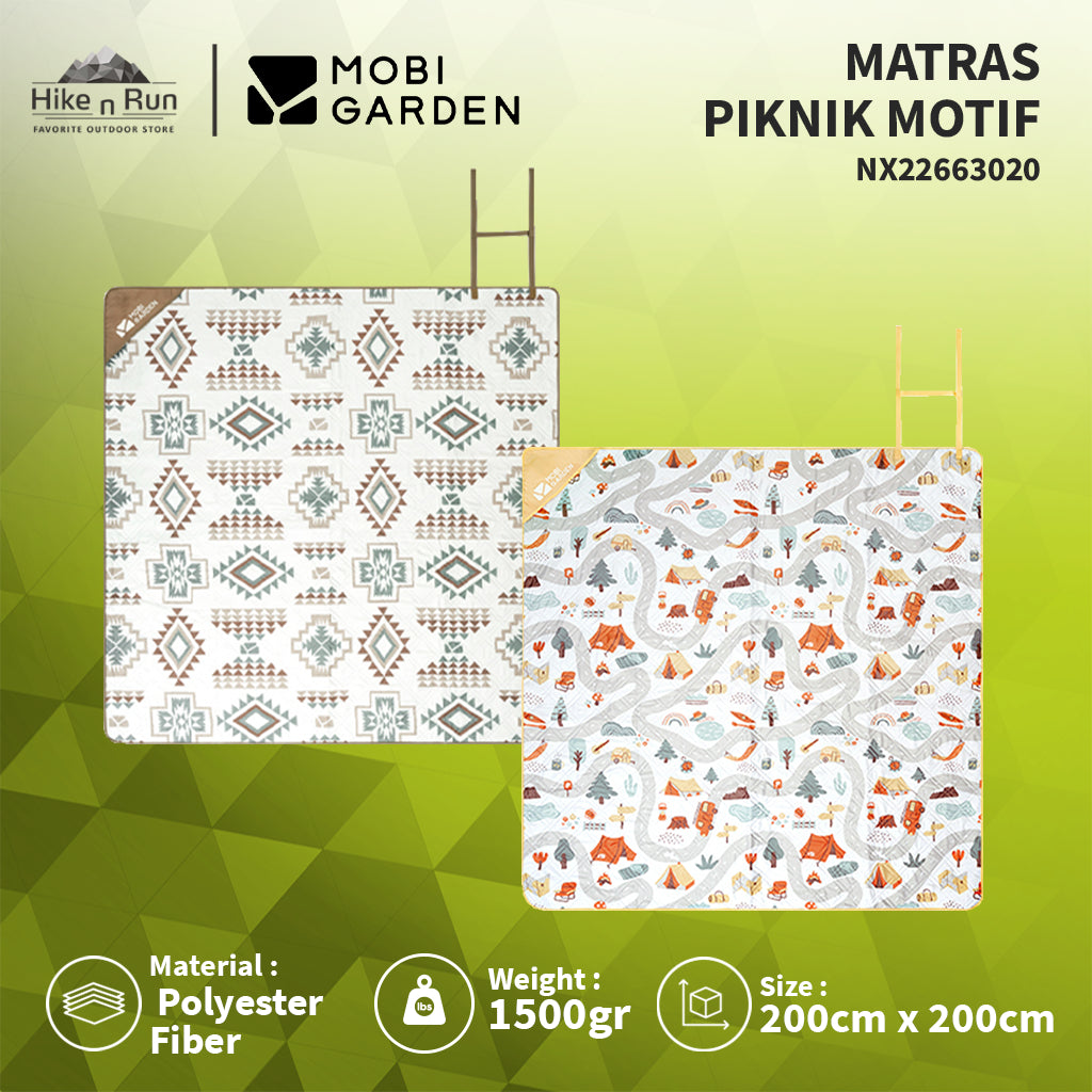 Mobi Garden Matras Piknik Motif Anti Air NX22663020 Camping Picnic Mattress 5-7P