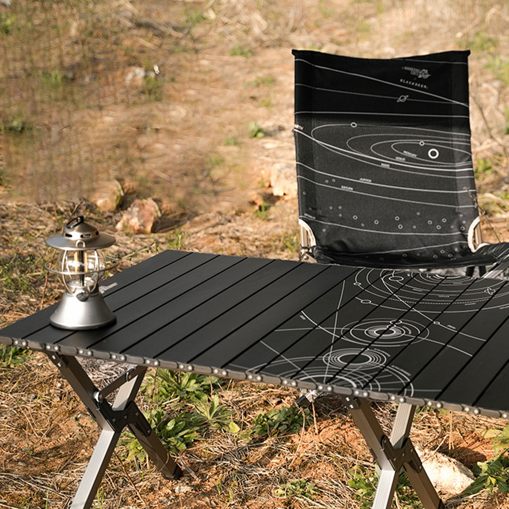 Meja Lipat Camping Wandering Earth Blackdeer BD52312001 Portable Allumunium Roll Table