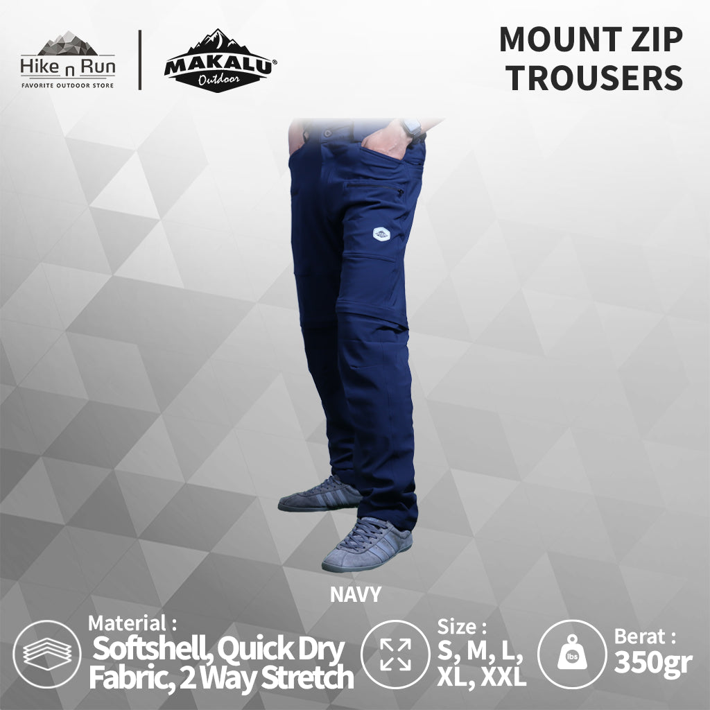 Celana Panjang Serbaguna Makalu Mount Zip Trousers