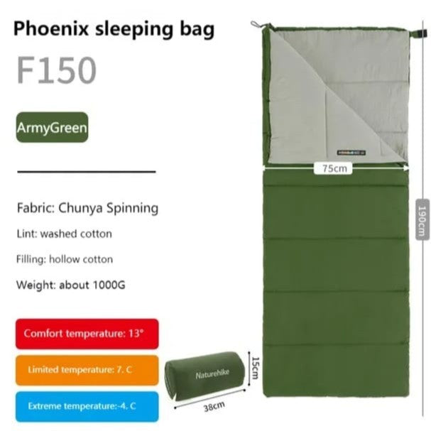 Kantung Tidur F150 Fengwei NATUREHIKE NH22MSD05 Envelope Hollow Cotton Sleeping Bag