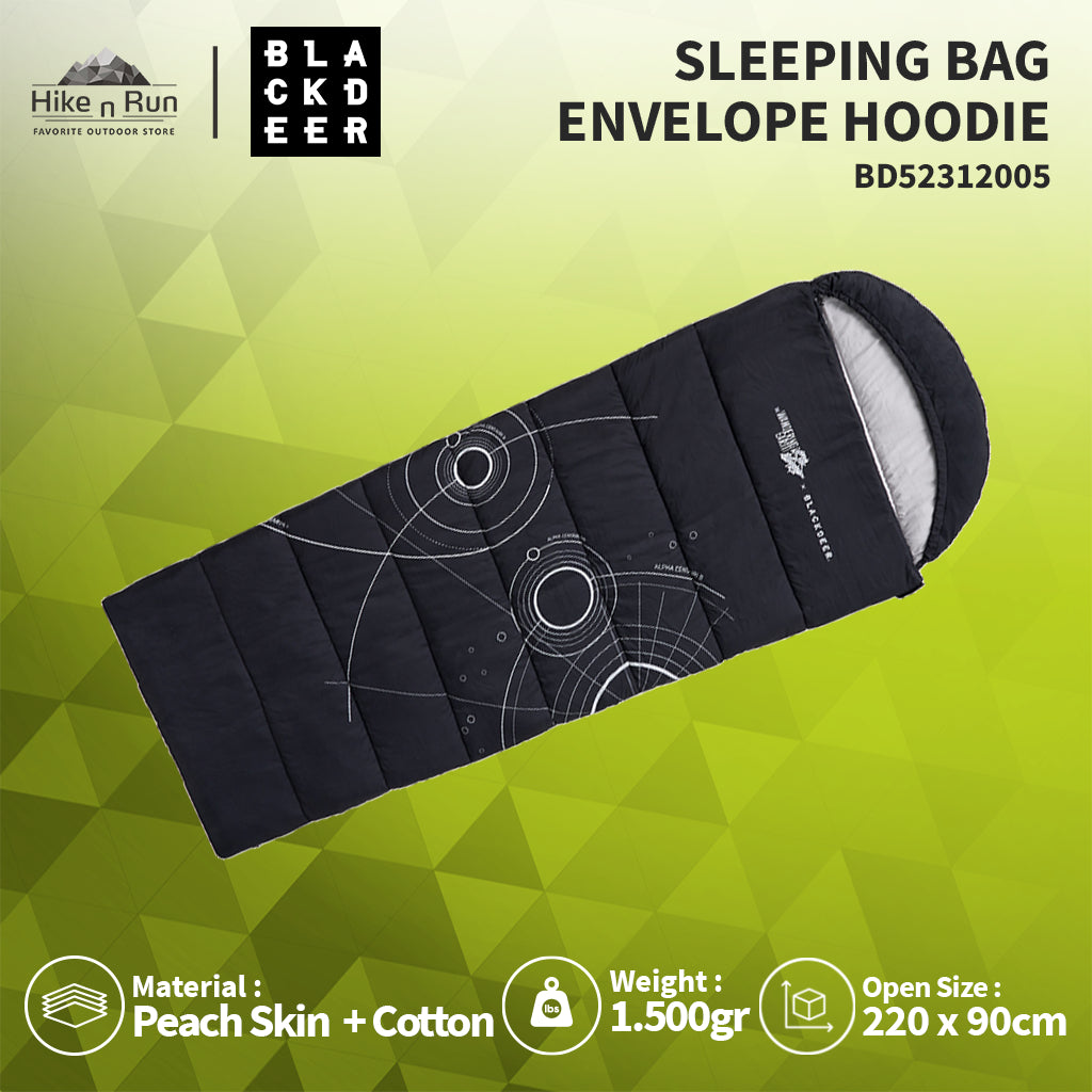 Kantung Tidur Camping Blackdeer BD52312005 Sleeping Bag Envelope Hoodie