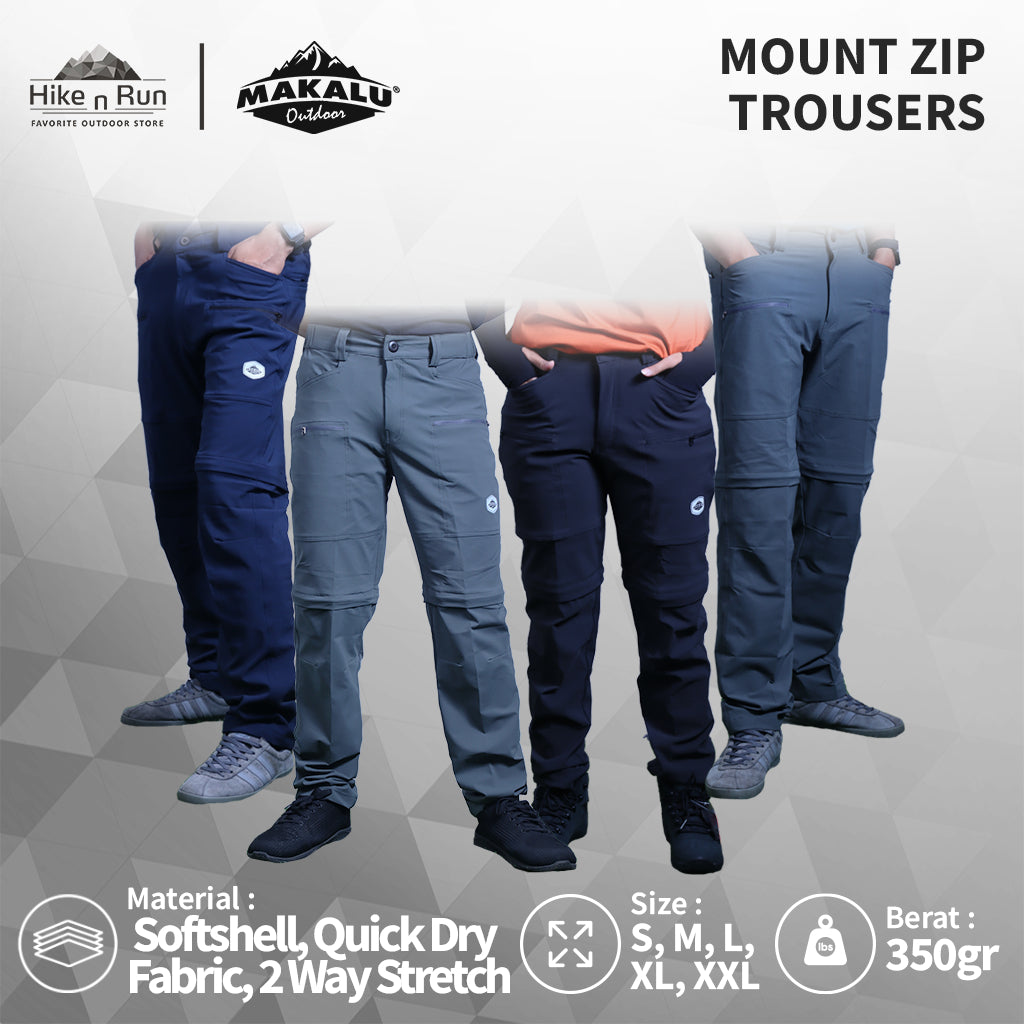 Celana Panjang Serbaguna Makalu Mount Zip Trousers