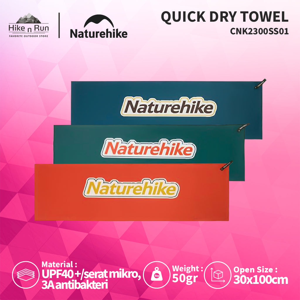 Naturehike Handuk Travel Quick Dry CNK2300SS011 Sports Antibacterial Towel