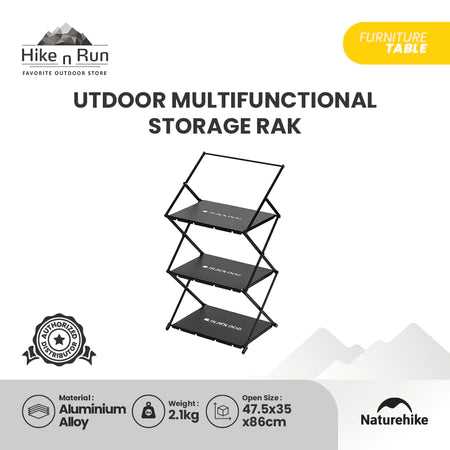 Blackdog Outdoor Multifunctional Storage Rak CBD2450PJ020 Rak Lipat Multifungsi