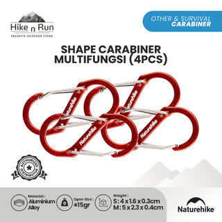 Carabiner Multifungsi Naturehike NH20GS004 S Shape