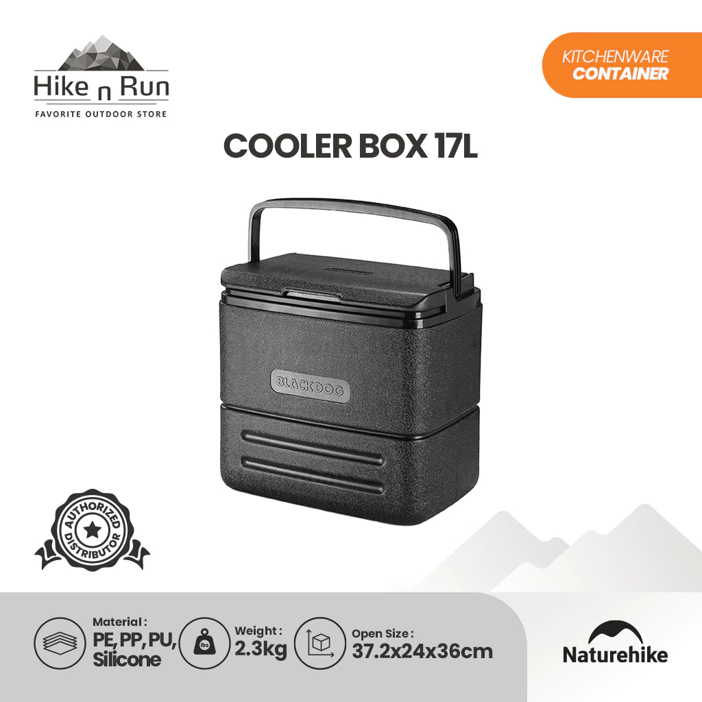 (PRE ORDER) COOLER BOX 17L KOTAK PENDINGIN BLACKDOG BD-BWX001 OUTDOOR COOLBOX INCUBATOR