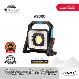 Sunrei V3000 Pro Heavy Duty Long Lasting Work Light