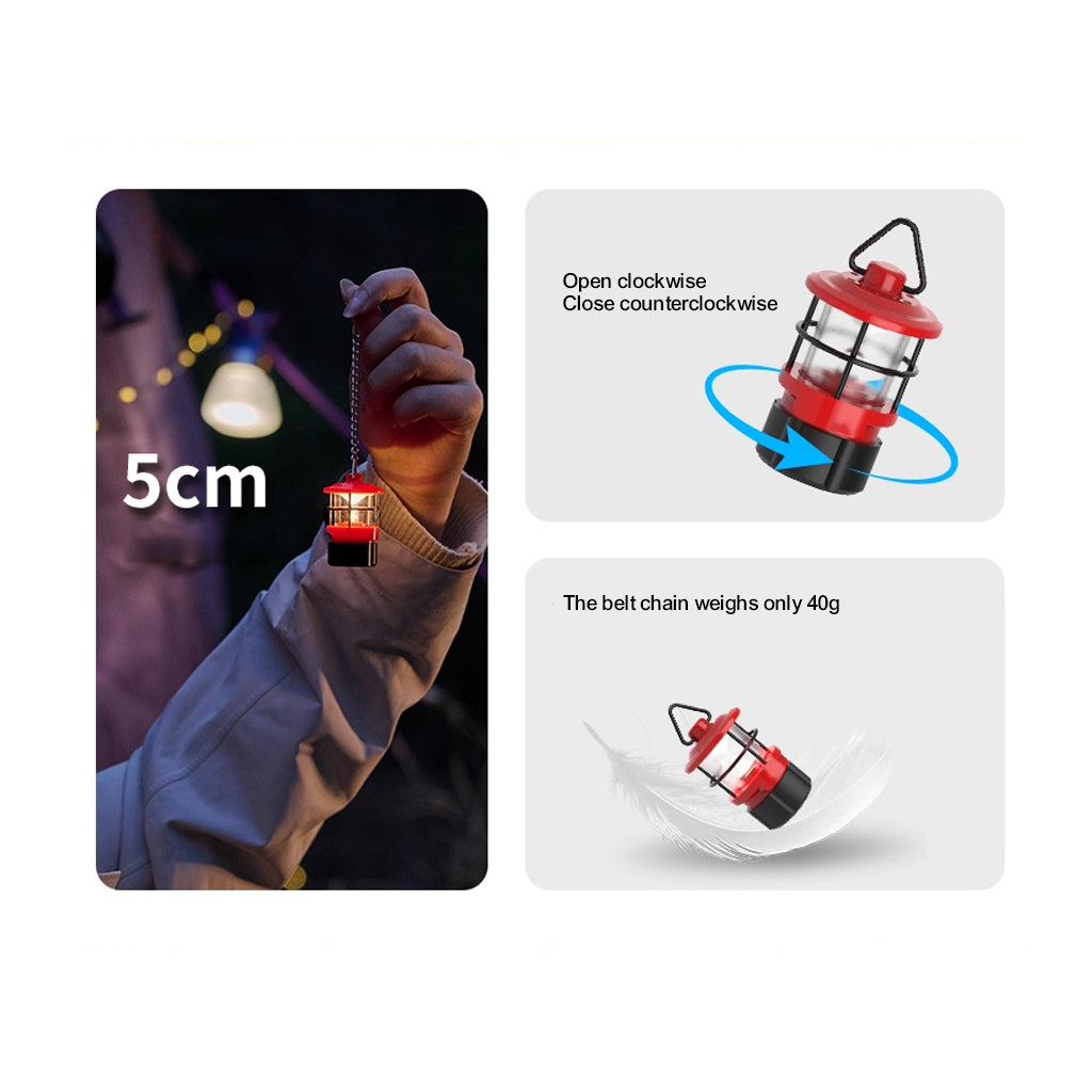 Sunrei Gantungan Kunci mini Lampu Meteor keychain light aksesoris 10 Lumens