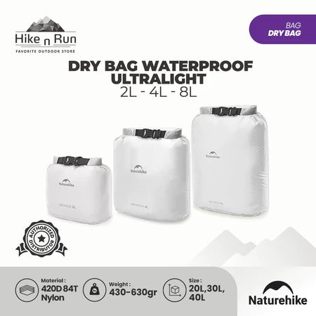 Naturehike Tas Penyimpanan Anti Air CNK2550XB012 Dry Bag Waterproof Storage Bag Ultralight 2L 4L 8L