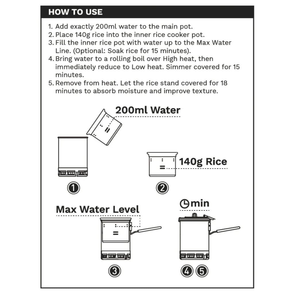 FireMaple Petrel Micro-pressure Rice Cooker Penanak Nasi Outdoor Tanpa Listrik
