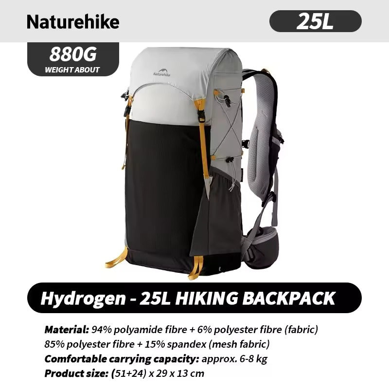 Naturehike Tas Hiking Gunung Ringan Hydrogen 25L Ultralight Backpack CNK2550XB010-D8U Tas Ransel Hiking Lipat Ringan Waterproof Daypack Travel Outdoor