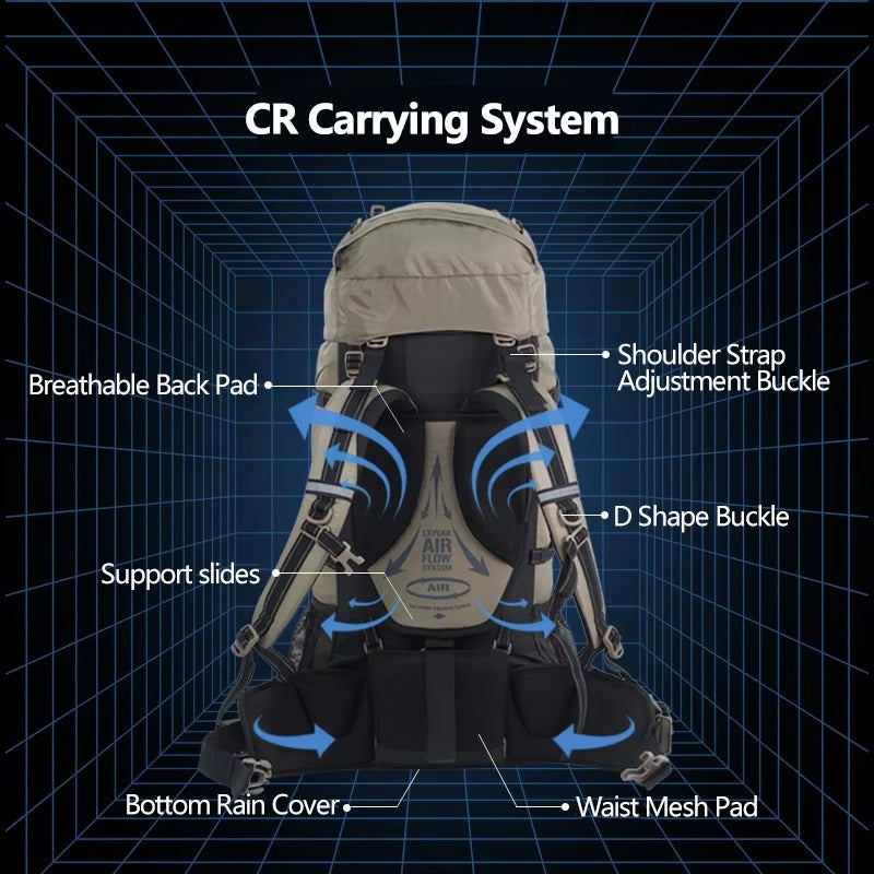 Naturehike Tas Carrier Backpack 70L NH70B070-B