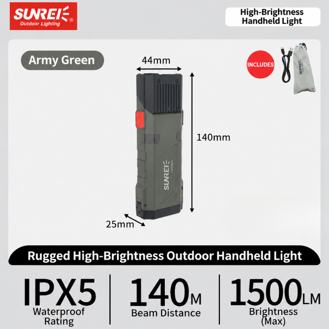 Sunrei X1500-Li Heavy Duty Flashlight