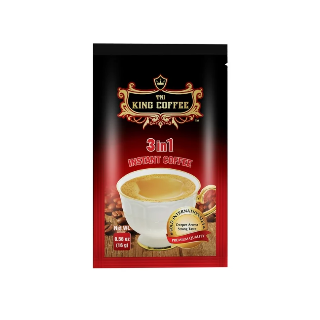 DUS Karton King Coffee 3 in 1 Premium 10 Bags Per Bags isi 48 sachets