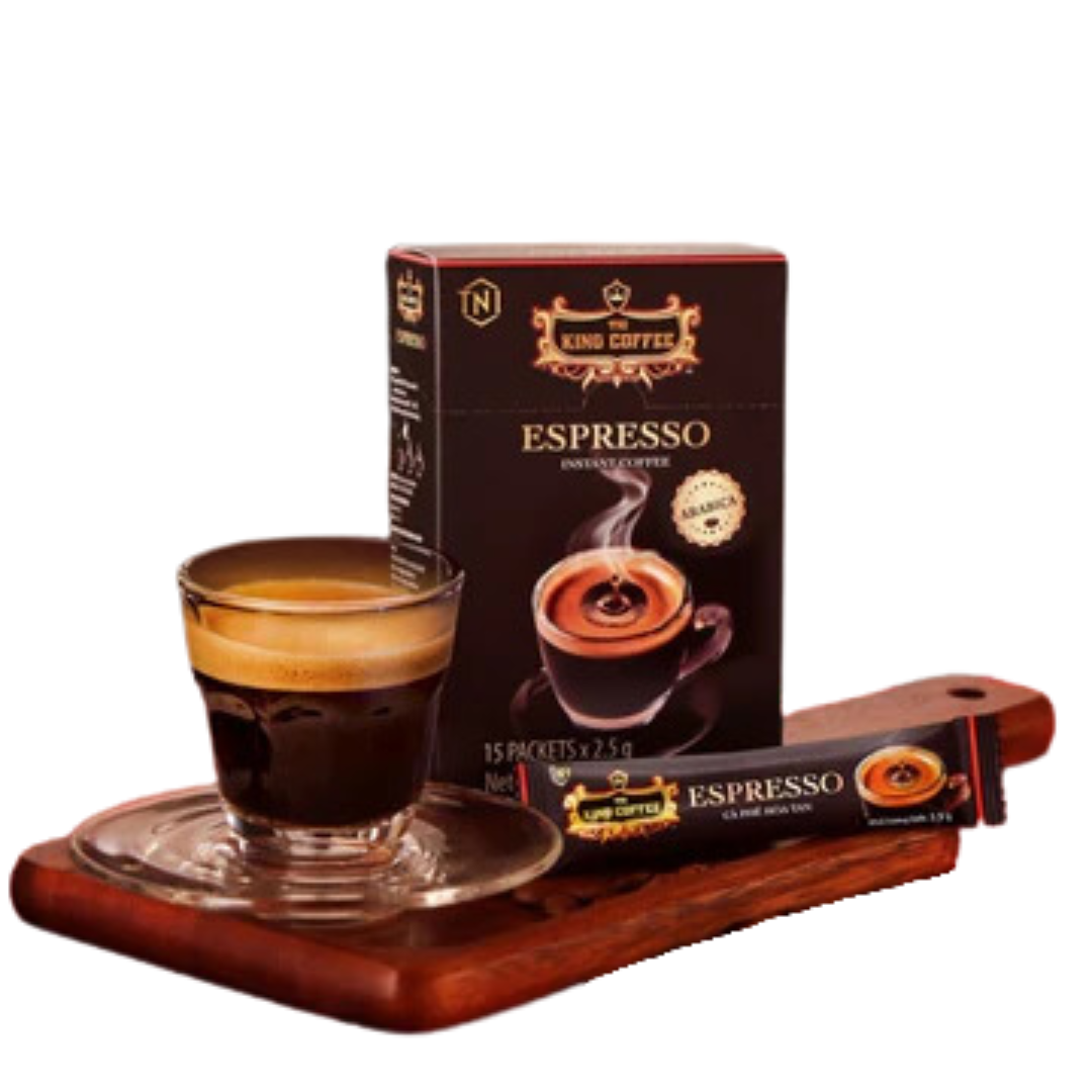 DUS Karton King Coffee Espresso Instant - 24 box Per box Isi 15 Sachet