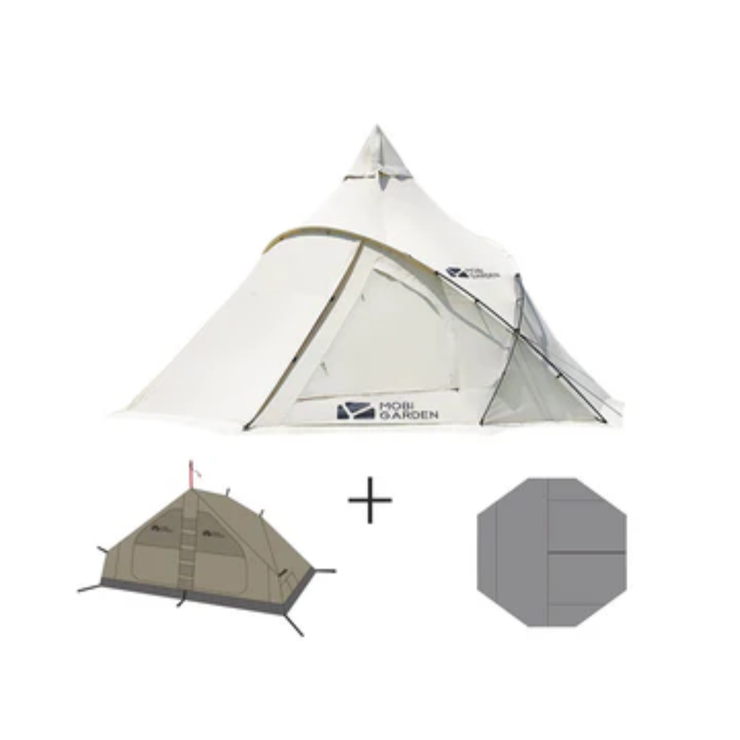 Tenda Camping Mobi Garden NX20561010 ERA 290 Glamping Tent + Mat NX20672011+ Inner  NX20672012