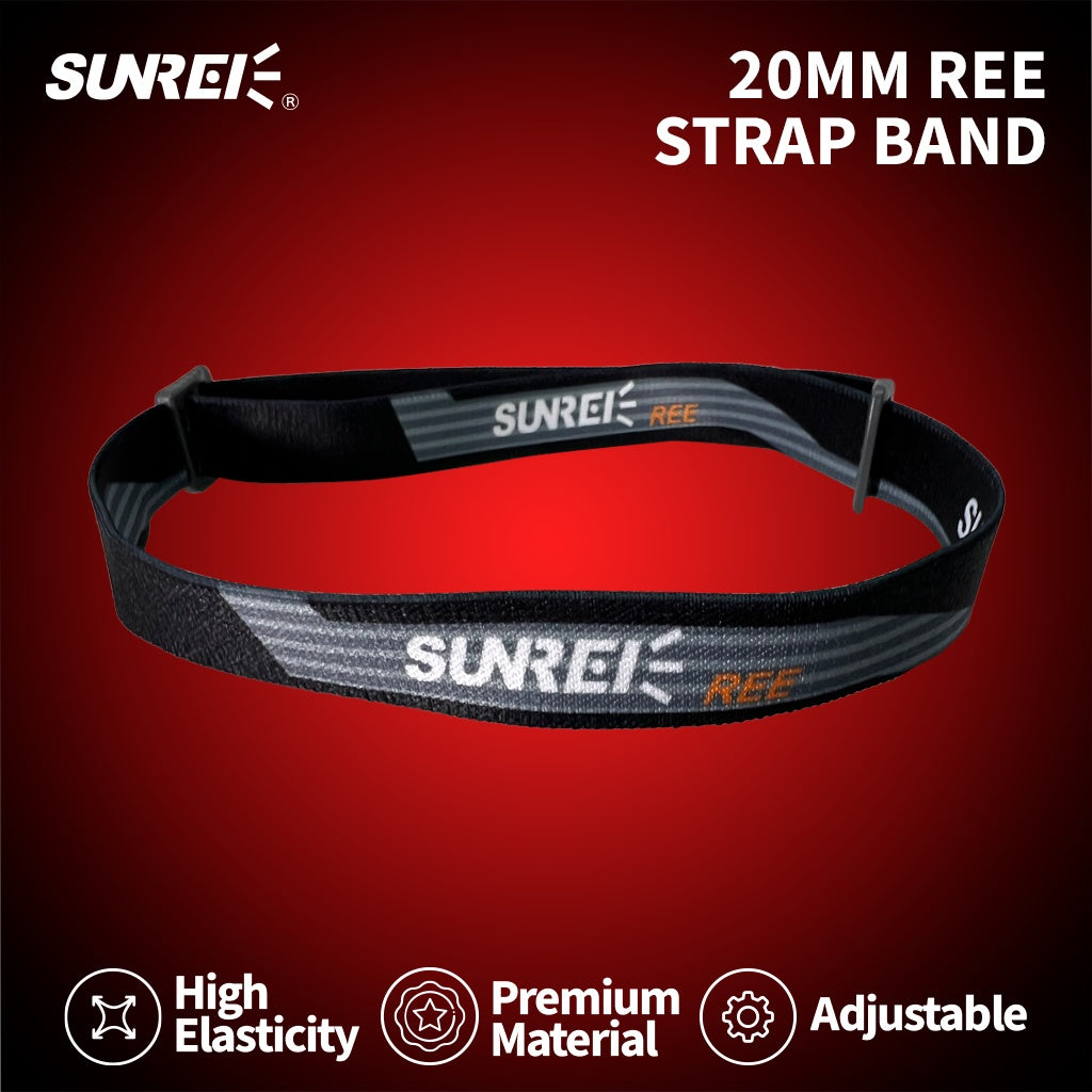 Strap Headlamp Sunrei Senter Kepala Tali Elastis Adjustable Nylon