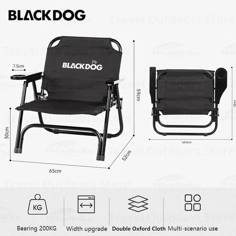 PREORDER!!! KURSI LIPAT CAMPING BLACKDOG BD-YZ007 GLAMPING FOLDING CHAIR