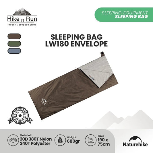 Naturehike LW180 NH21MSD09 Sleeping Bag Hangat Hingga 15°C