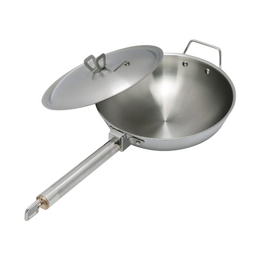 Wajan Camping Blackdeer BD11616408 Nesting Stainless Steel Wok