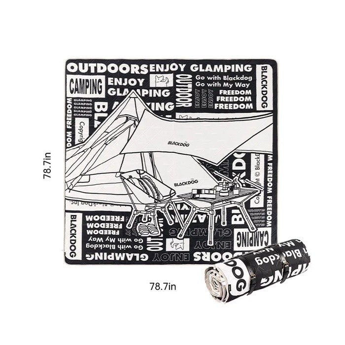 Matras Piknik Tebal Motif Blackdog BD-YCD002 Camping Piknik Mattress