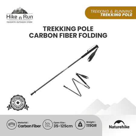 Trekking Pole Naturehike CNK2350DS010 Carbon Fiber Folding