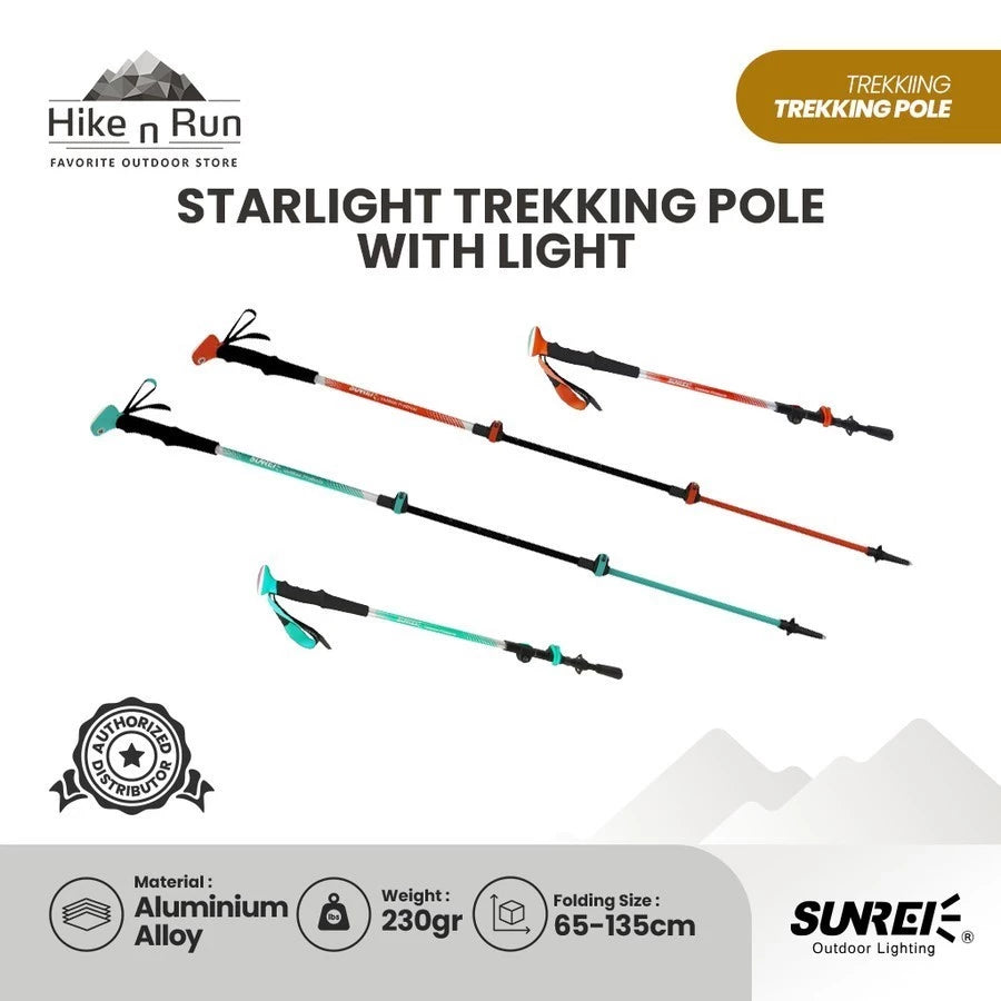 Sunrei Starlight Trekking Pole with Light